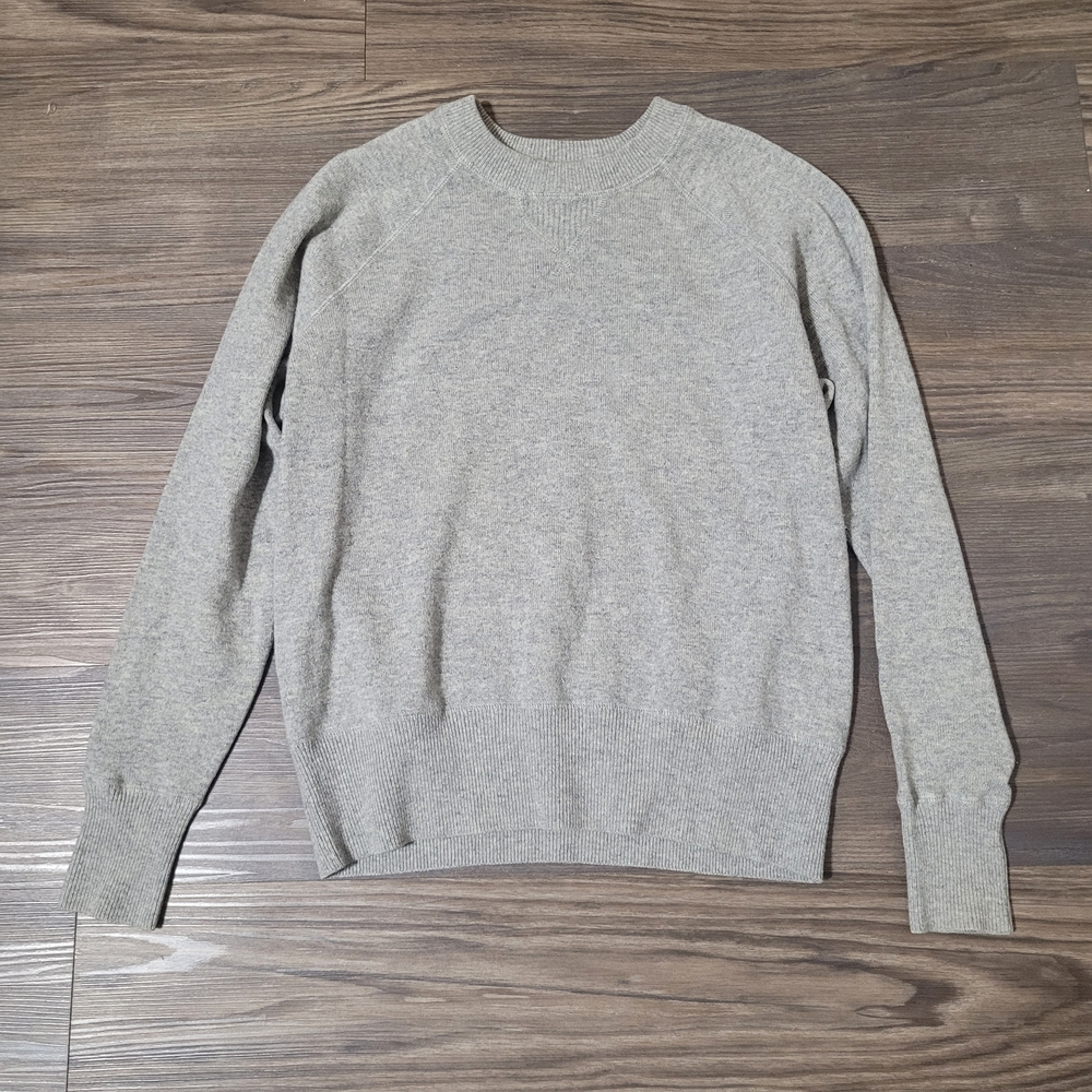 Everlane Womens Light Gray Crewneck Sweater Size S Cashmere